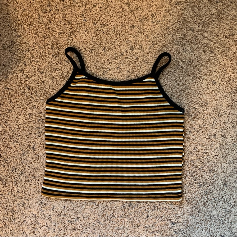 striped crop top